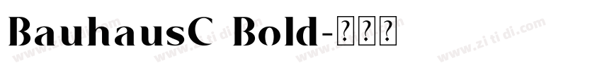 BauhausC Bold字体转换
